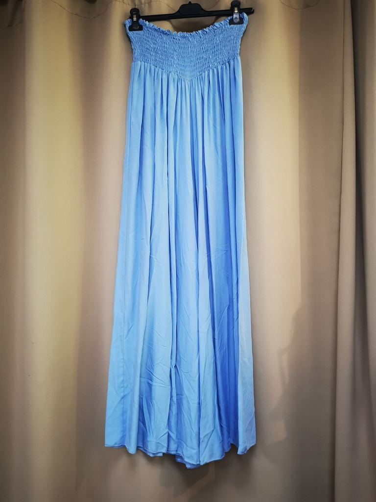 Pantalon indien uni bleu ciel