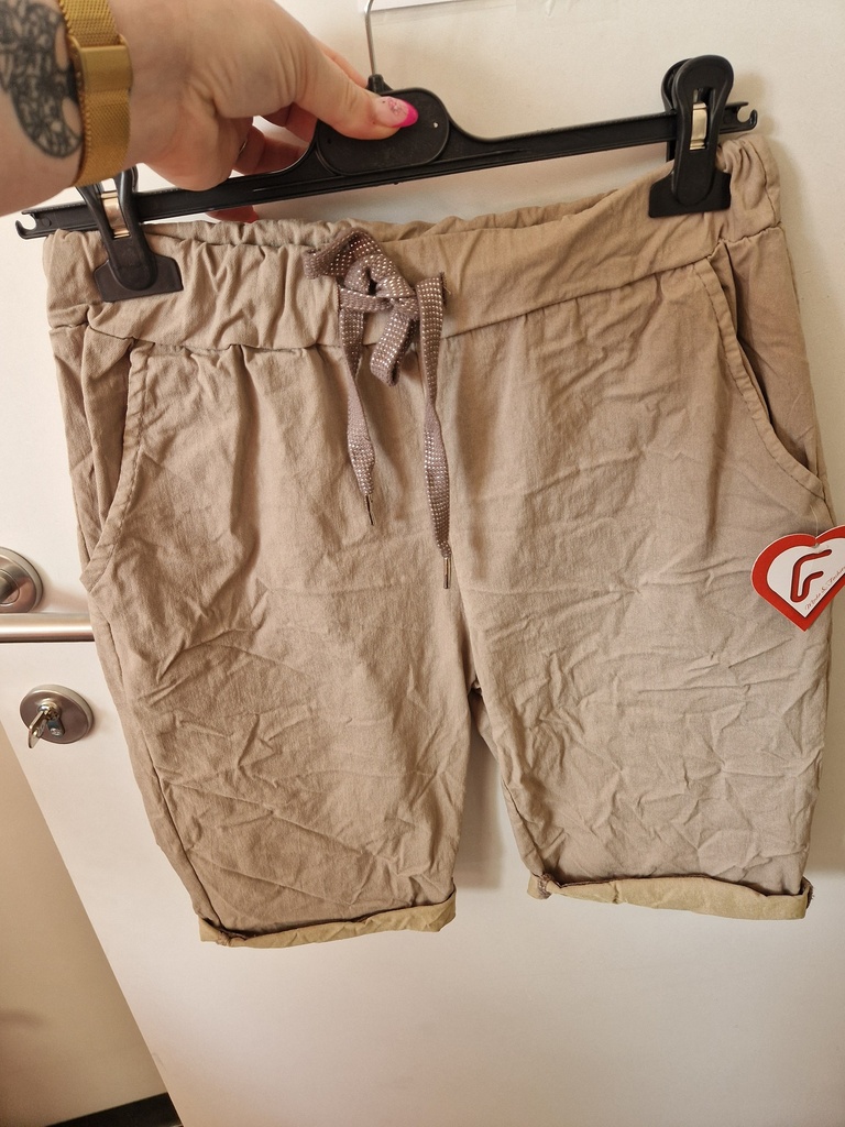Short uni "magique" beige
