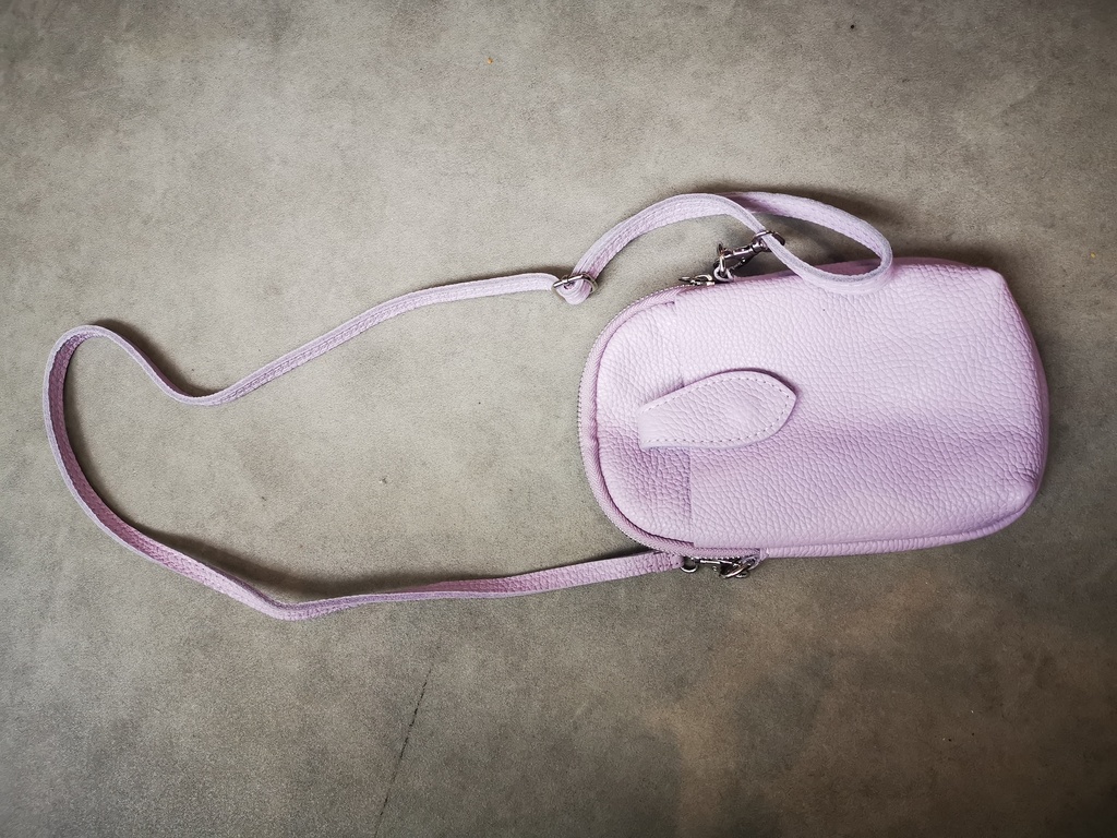 Sac en cuir "Fantine" lilas