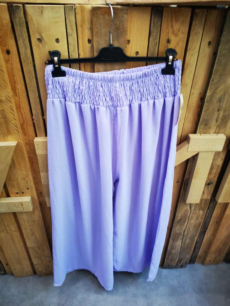 Pantalon fluide indien Lilas