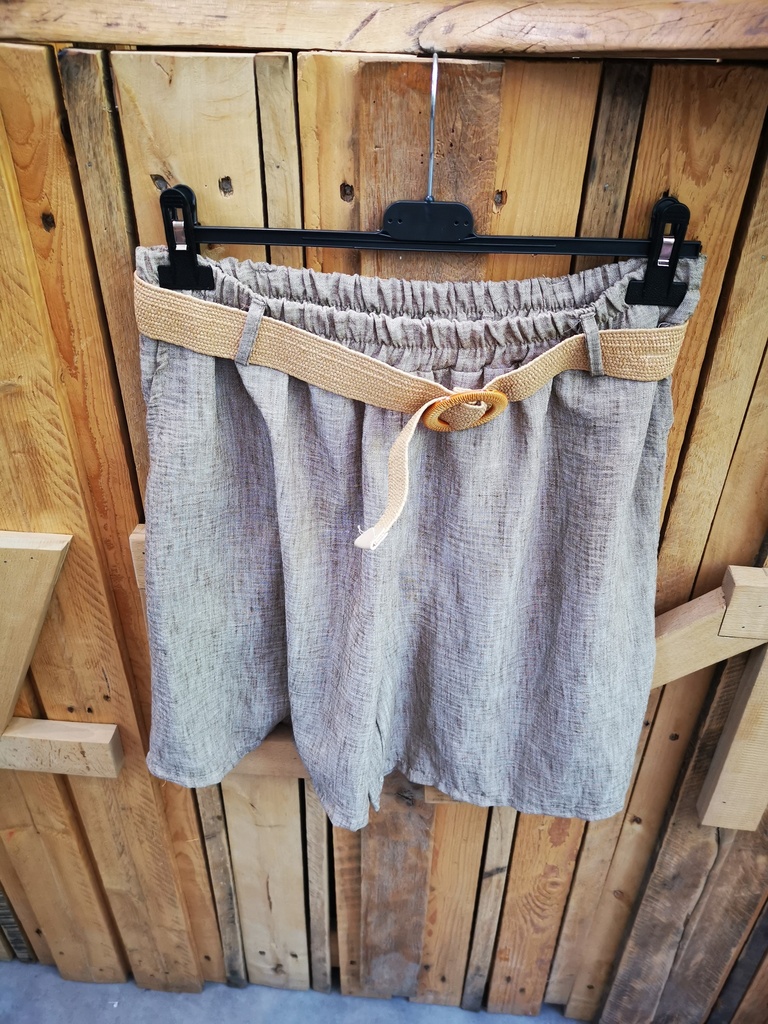 Short ceinture Ariel Taupe
