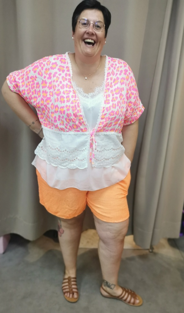 Gilet Lio rose