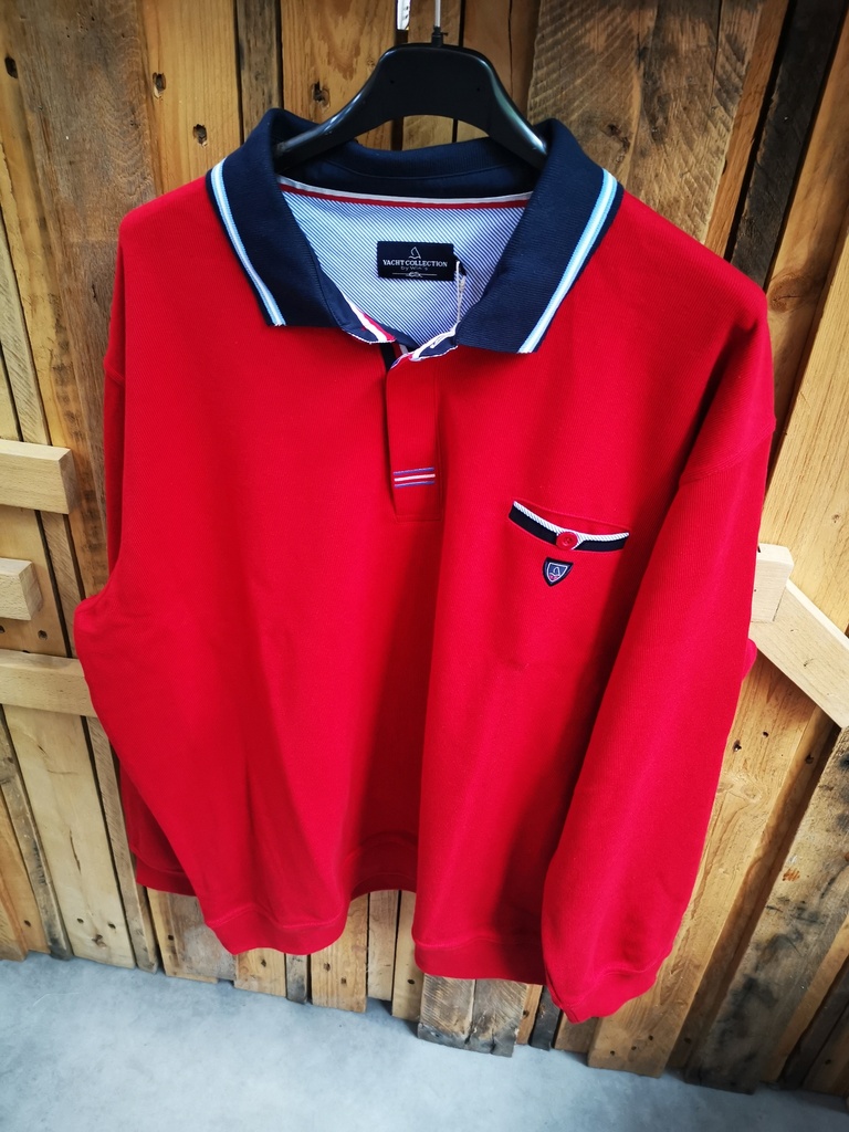 Pull "Steve" rouge 4XL