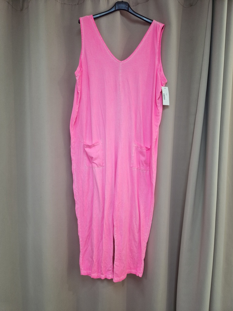 Combi "Santorin" unie rose fluo 