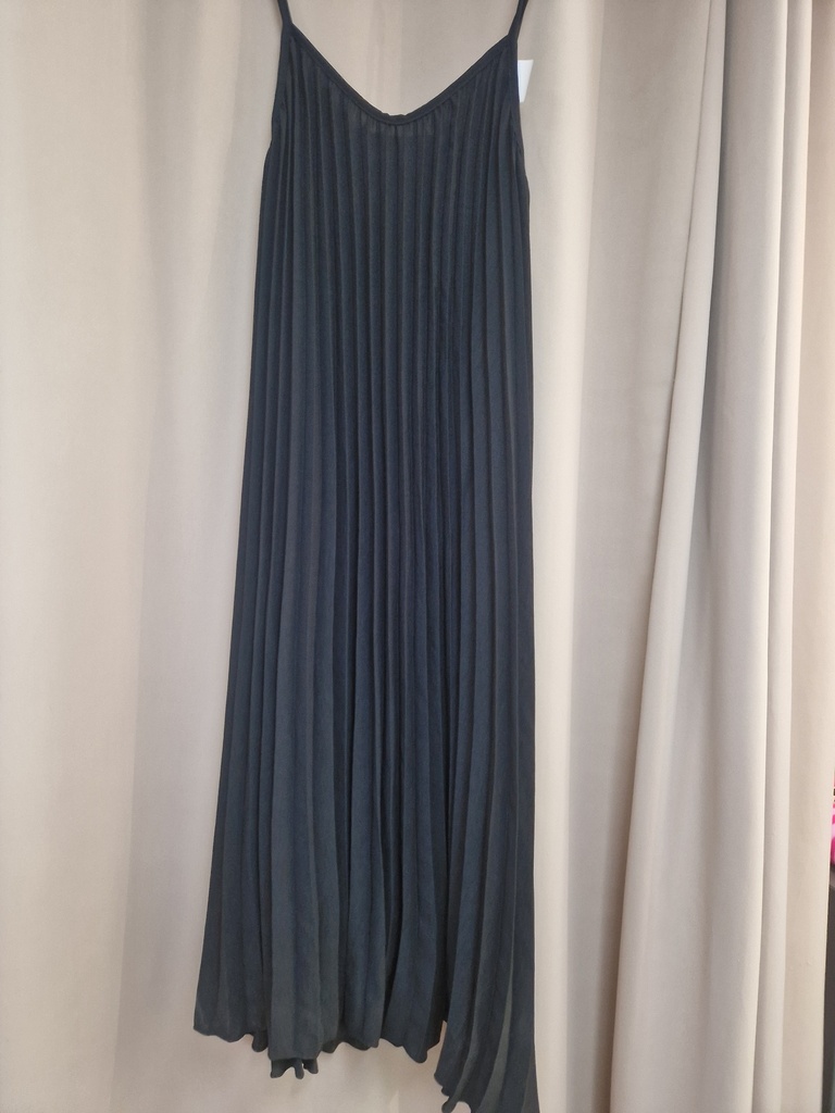Robe plissée "Montana" noir