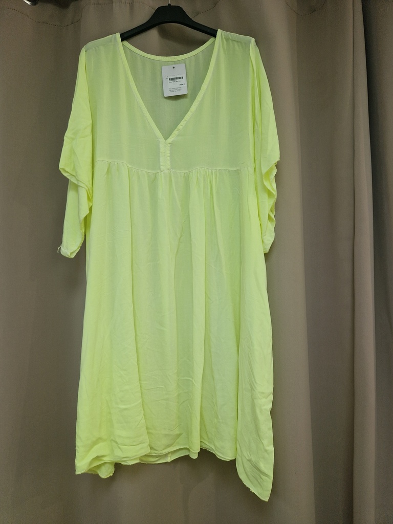 Robe "vista" jaune fluo