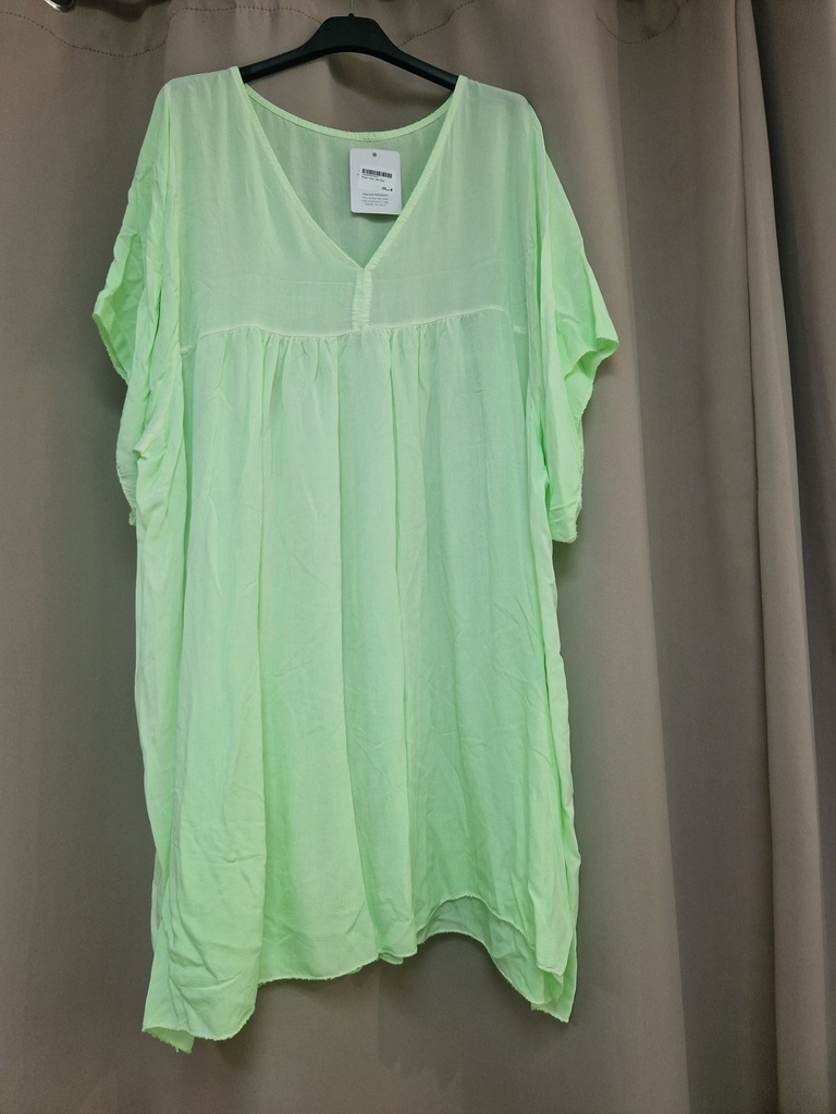 Robe "vista" vert fluo