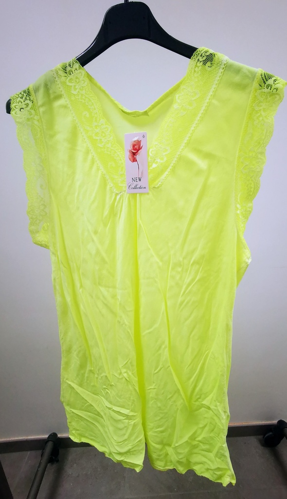 Top néon Alba jaune fluo