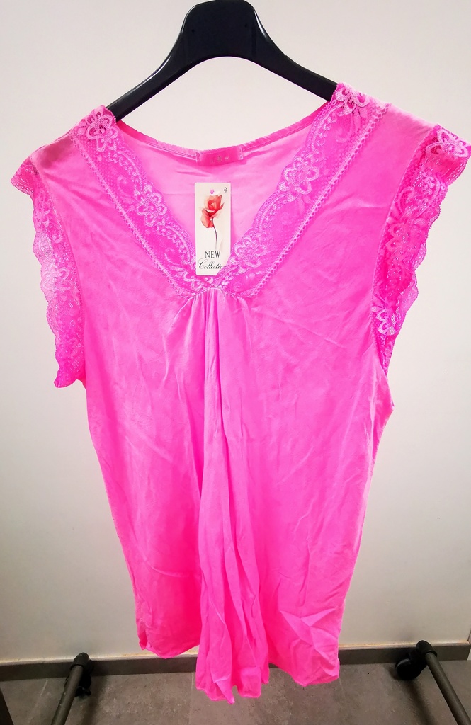Top néon Alba rose fluo