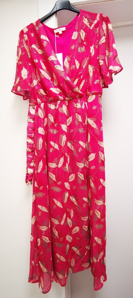 Robe longue viviane rose