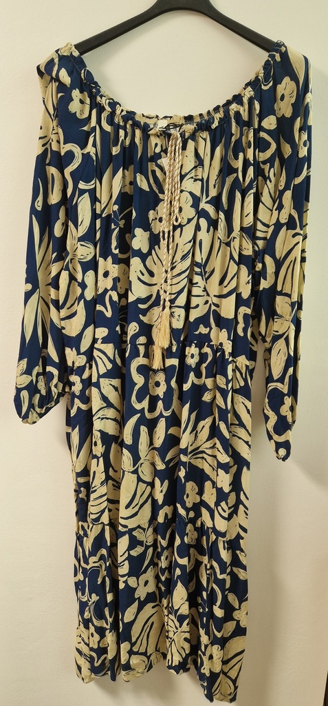 Robe Longue manche "Léor" Marine