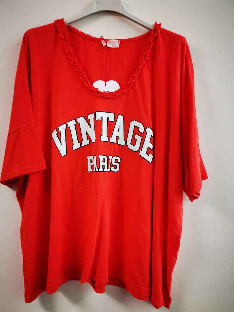 T-shirt Vintage orange