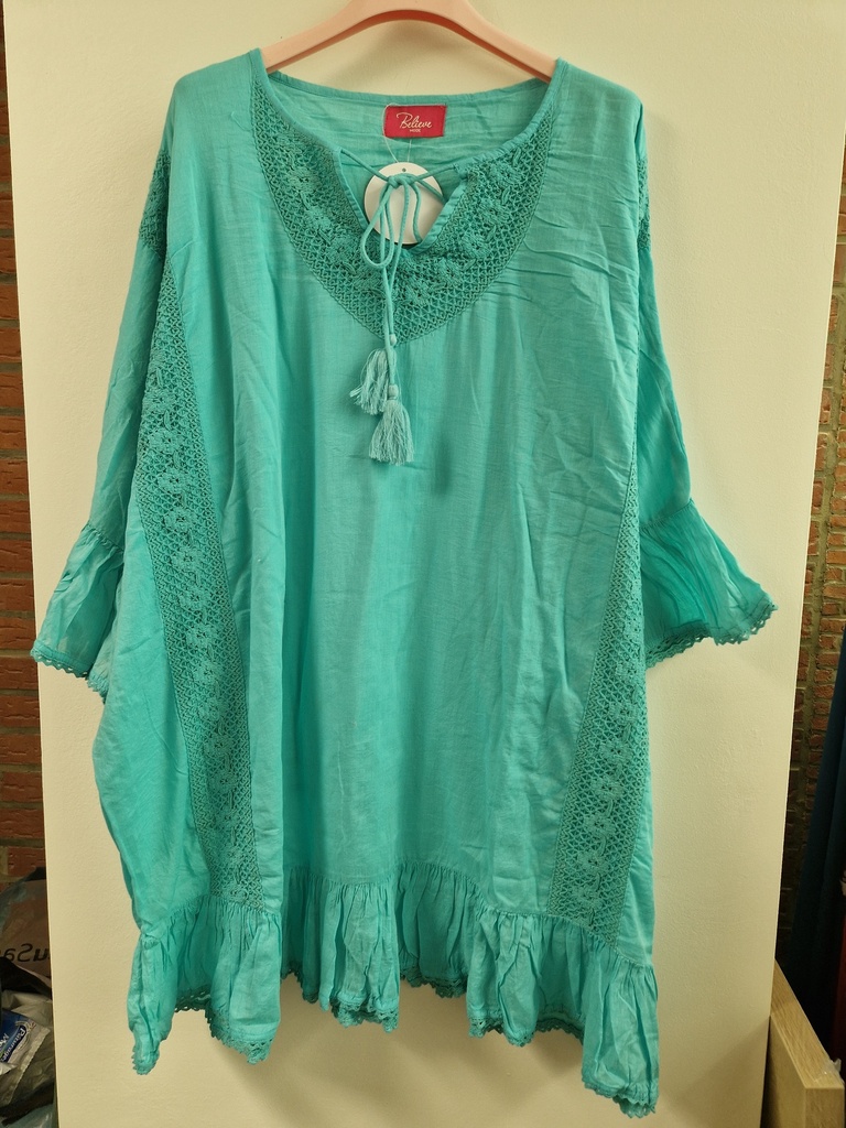 Tunique "Téodora" turquoise