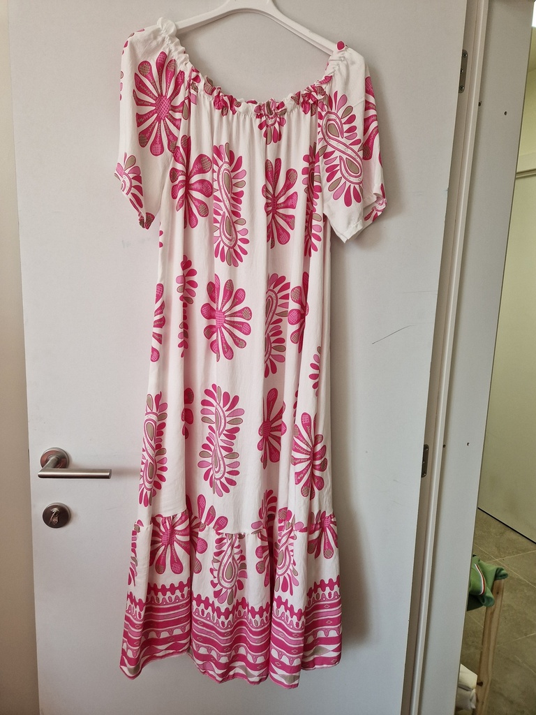 Robe Chiara Rose-Blanc