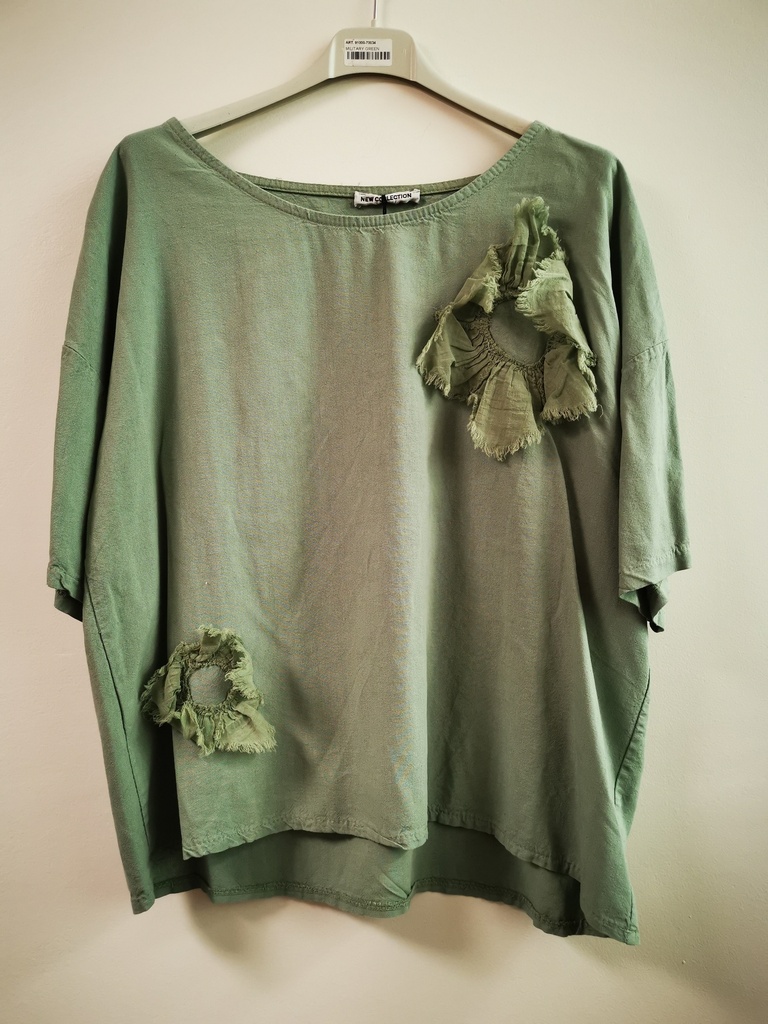 Blouse "Kallista" soleil Kaki Clair