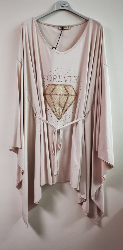 Tunique poncho "Claudette" Beige Clair