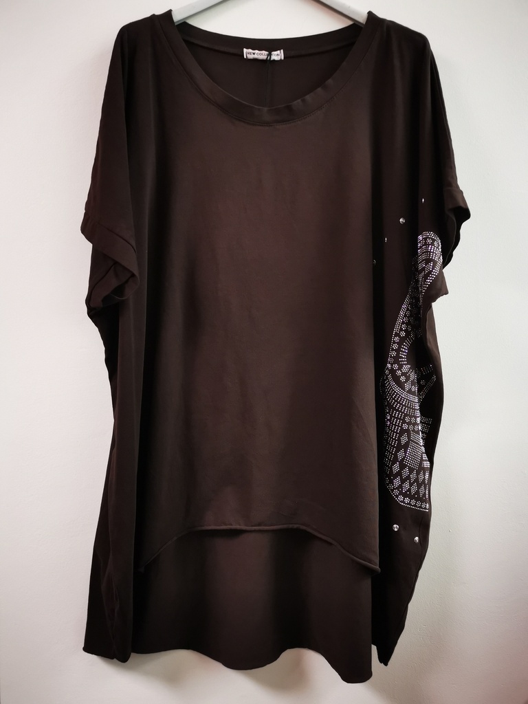 T-shirt skull strass côté Chocolat