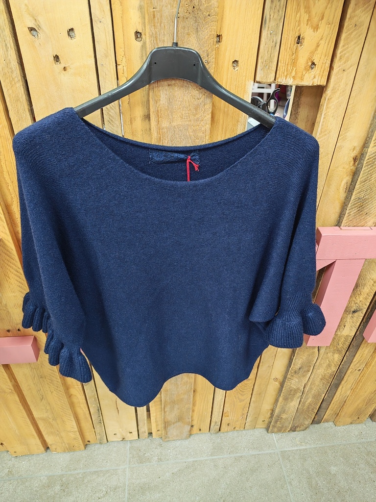 Pull "Léonie" bleu jeans