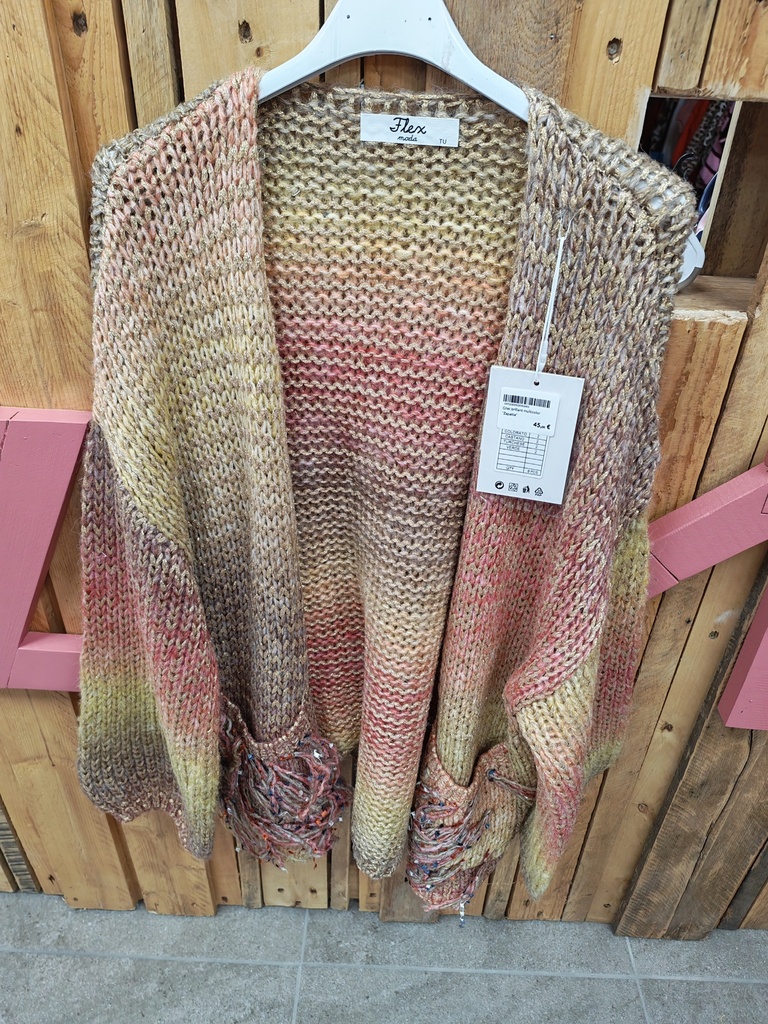 Gilet brillant multicolore "Zapatta"