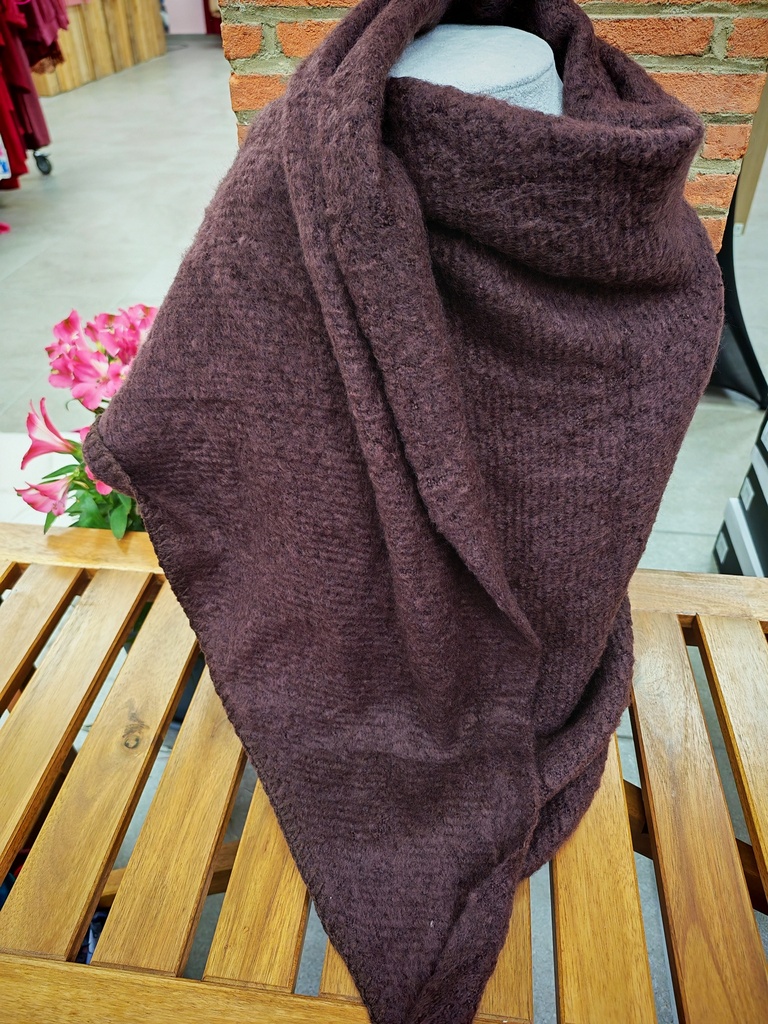 Echarpe triangle "Coffee" Brun