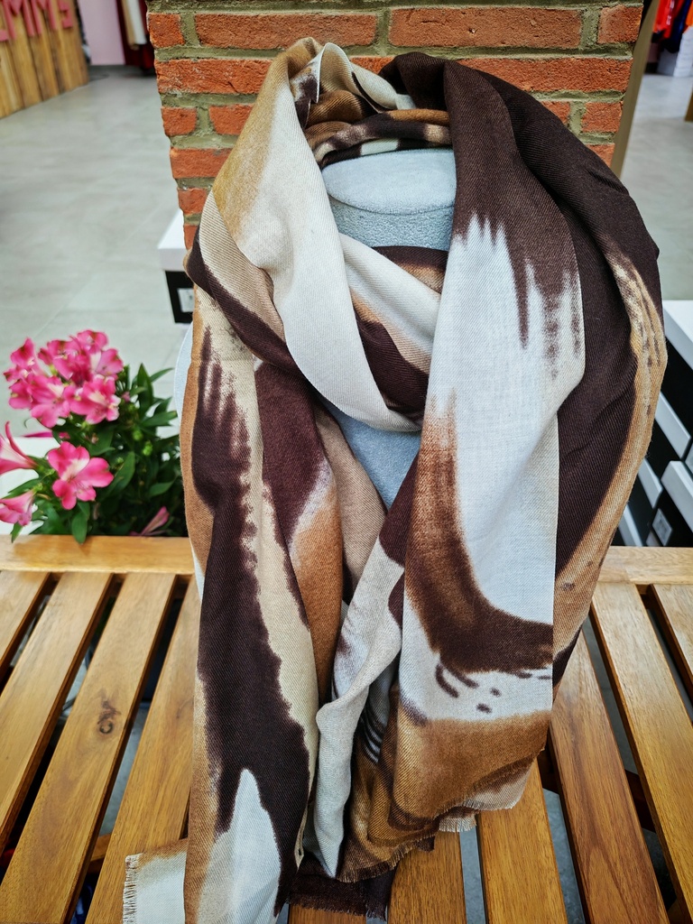 Foulard "Passionata" tons beige