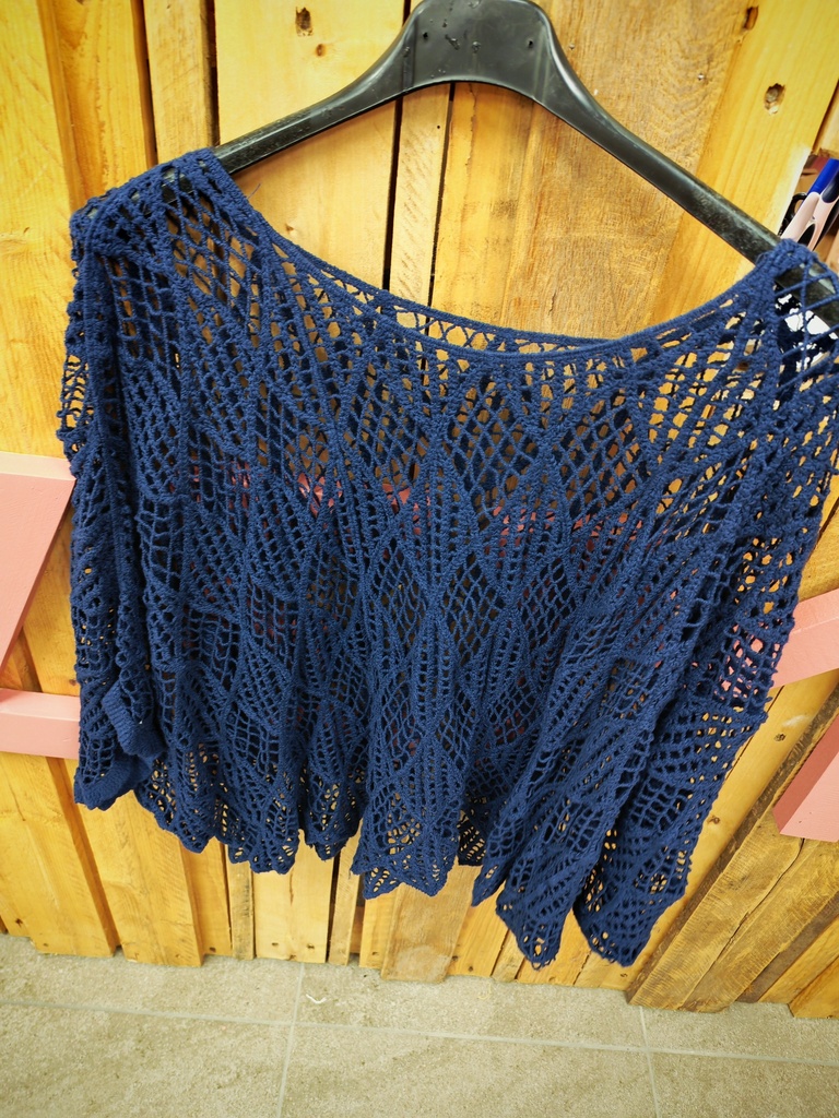 Pull  "apoline" bleu marine