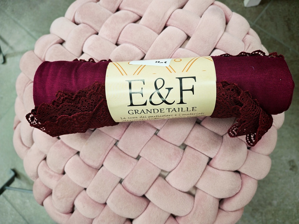 Top dentelle "Grenade" bordeaux