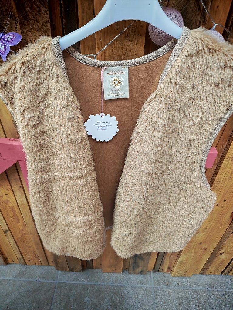 Gilet Martha camel
