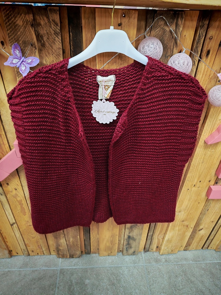 Gilet Angelica bordeaux