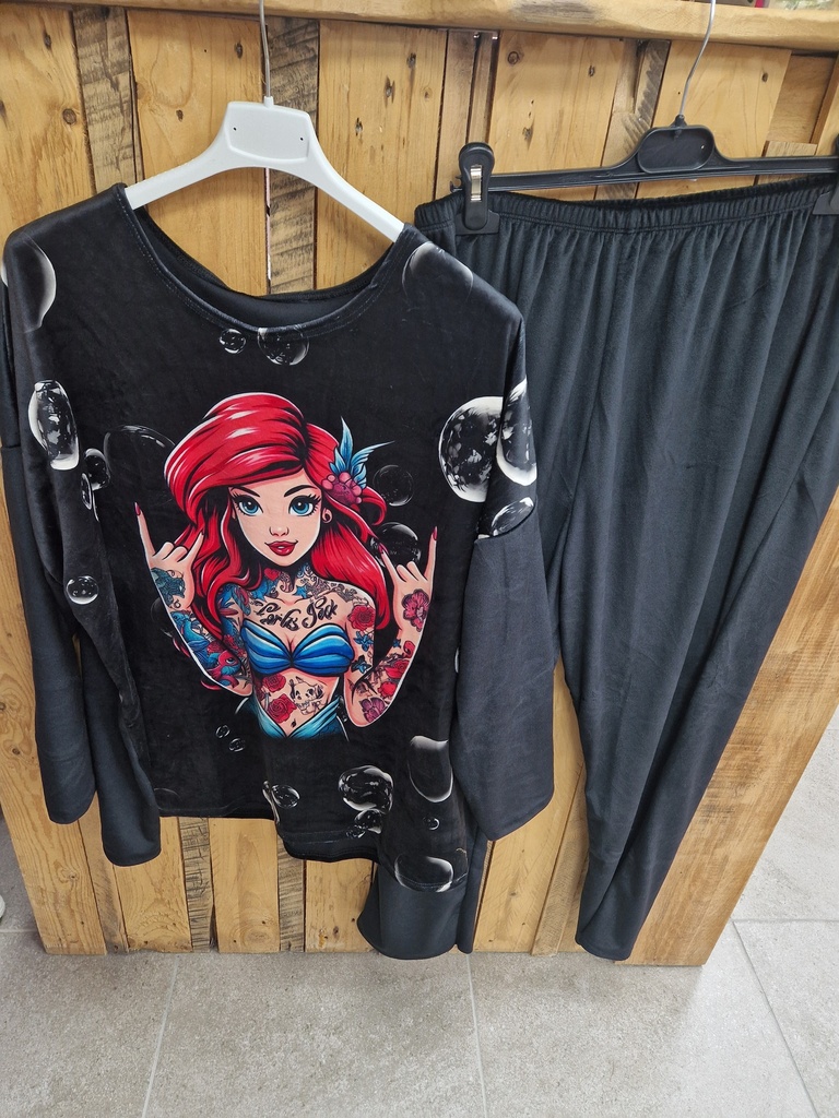 Pyjama Ariel tatoo (T44-54) 