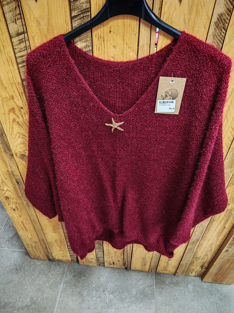 Pull "Starlight"bordeaux 