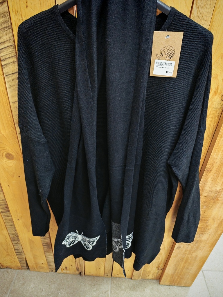 Pull+écharpe Butty noir