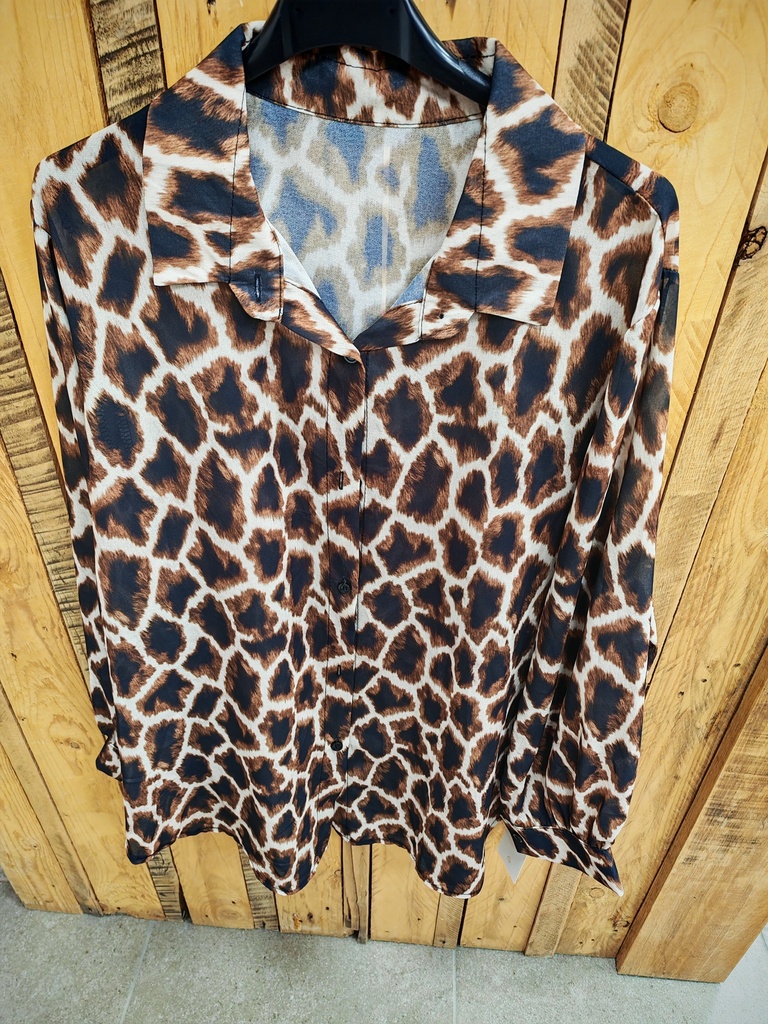 Chemise léopard oversize