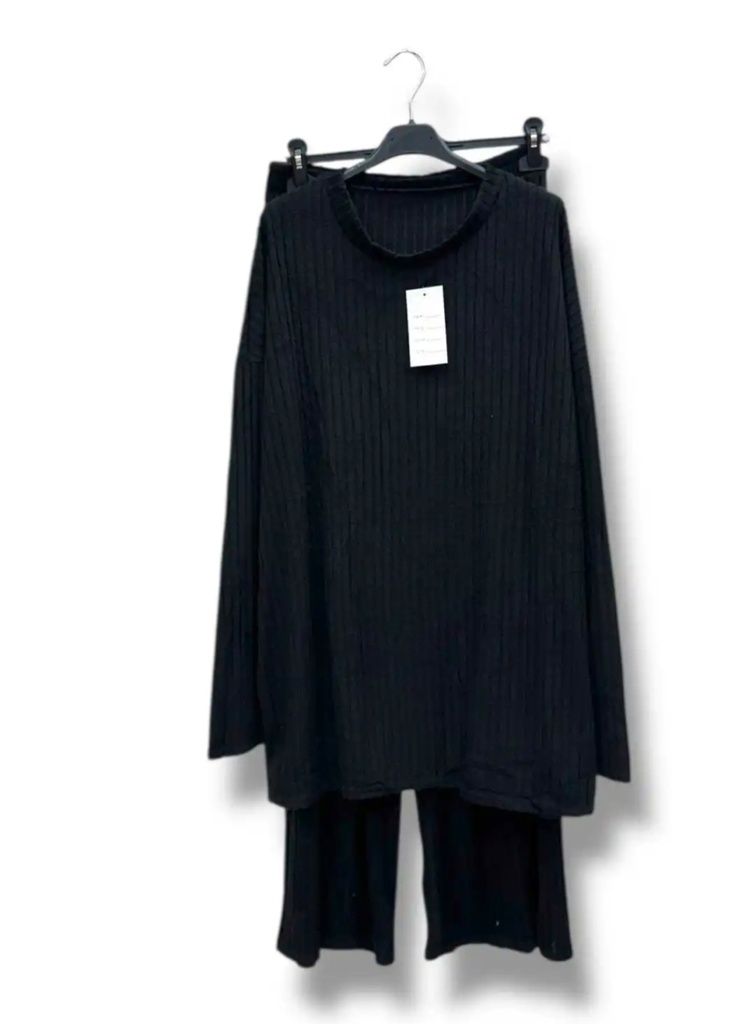 Pyjama "Orchidée" Noir