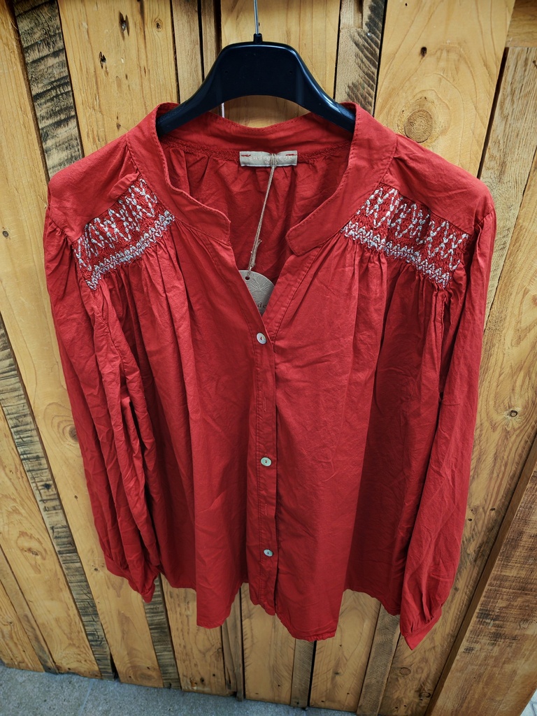 Chemise Kylie rouille