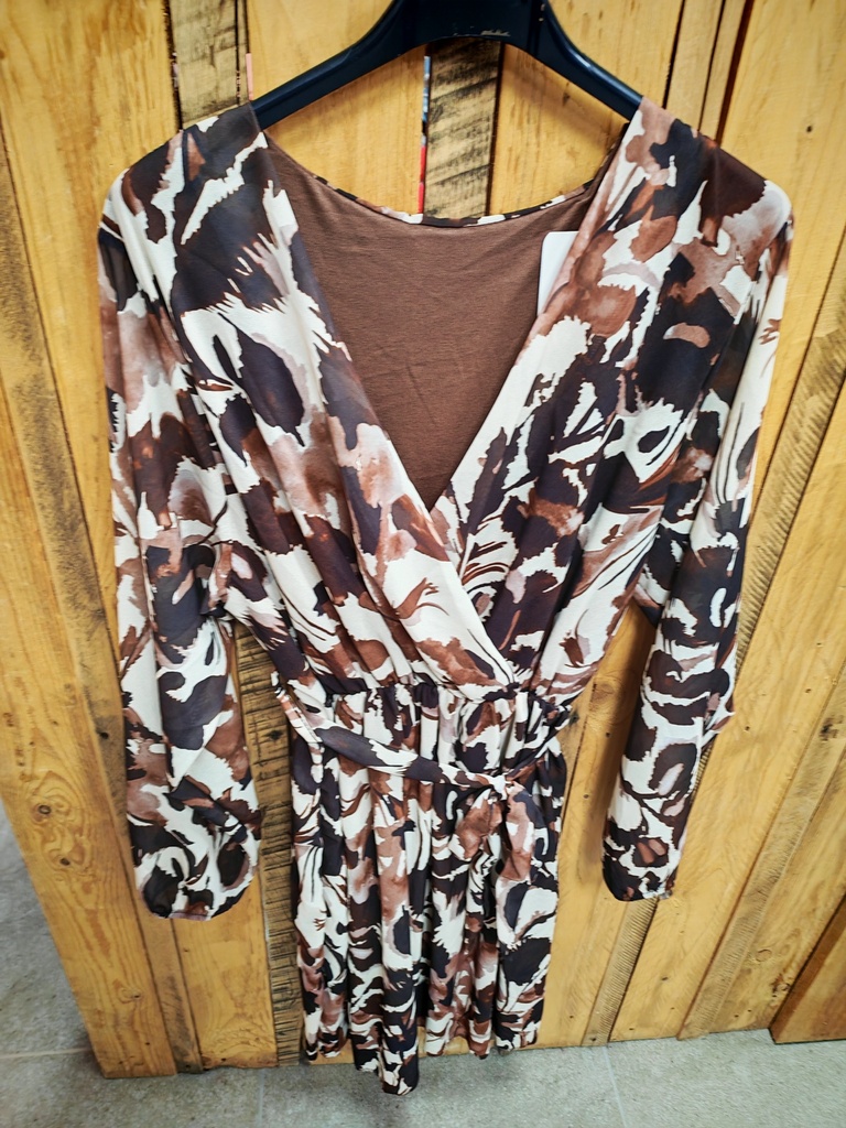 Robes courtes GT "Laurence" Chocolat