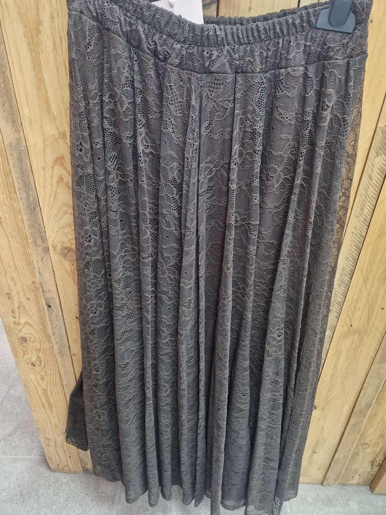 Jupe dentelle Sally chocolat