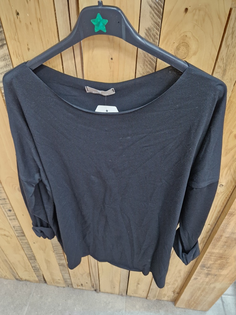 Top longues manches uni "Félicia" chocolat