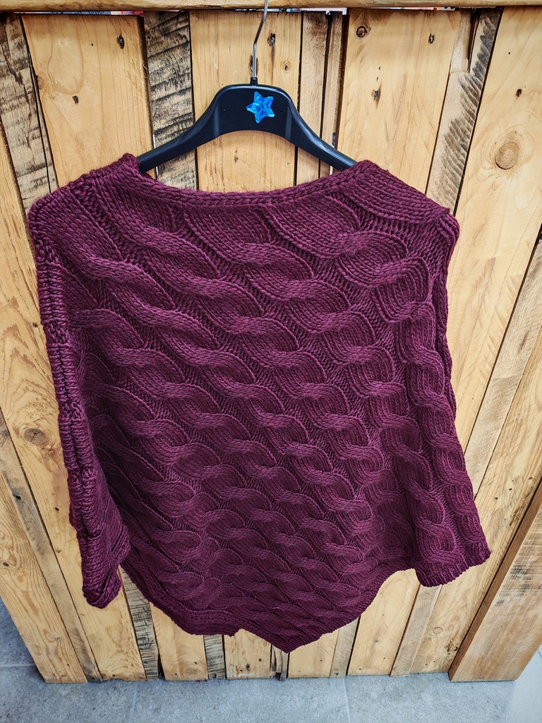 Poncho tressé 