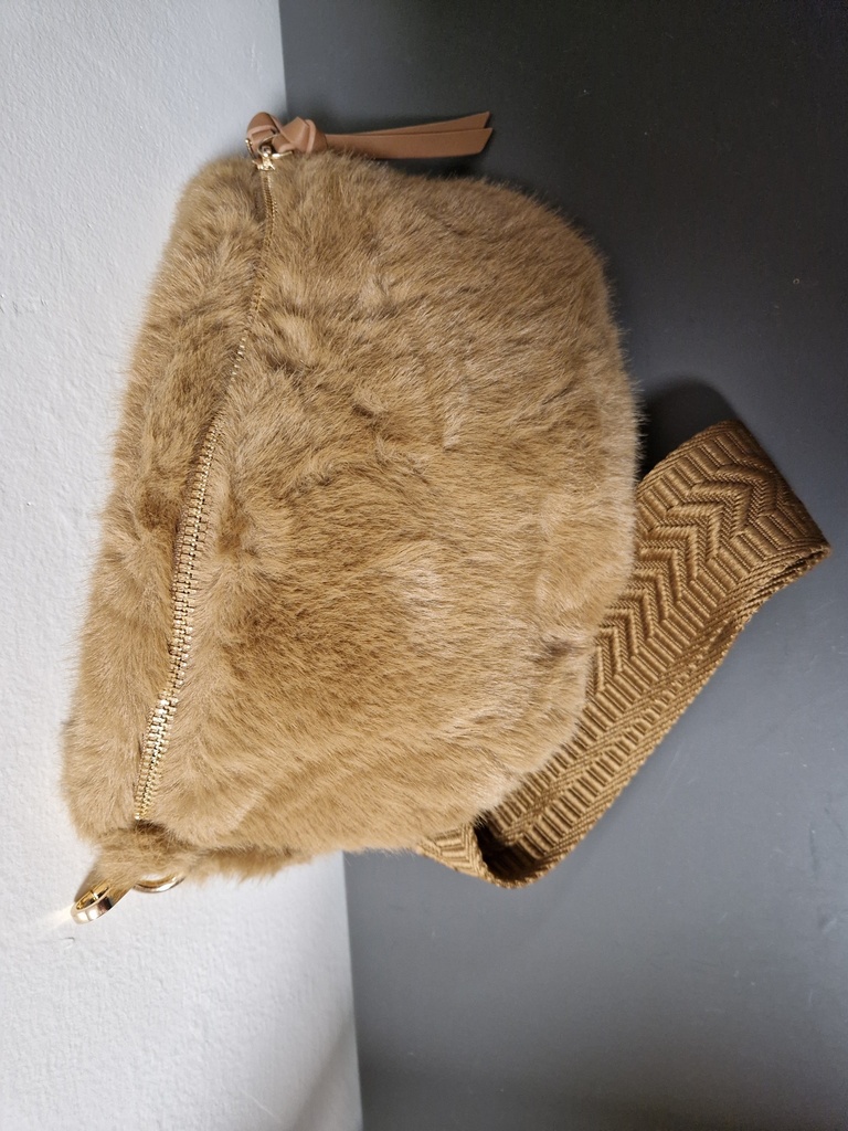 Sac banane Teddy noisette moyen