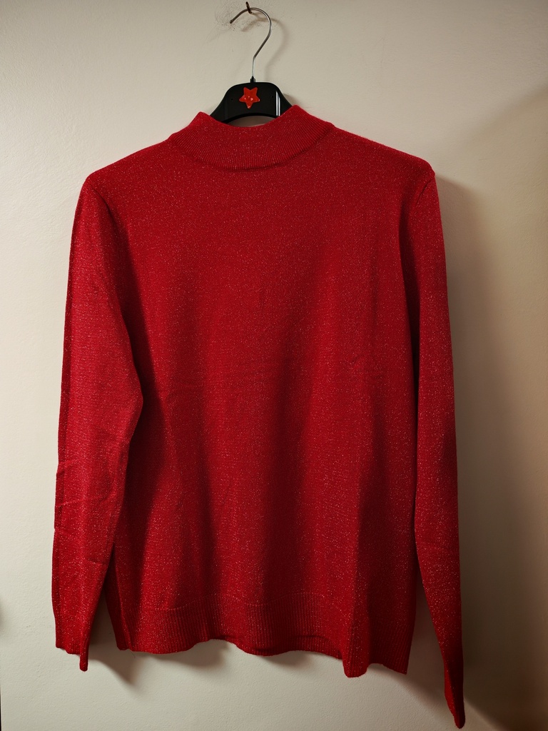 Pull pailleté mary framboise