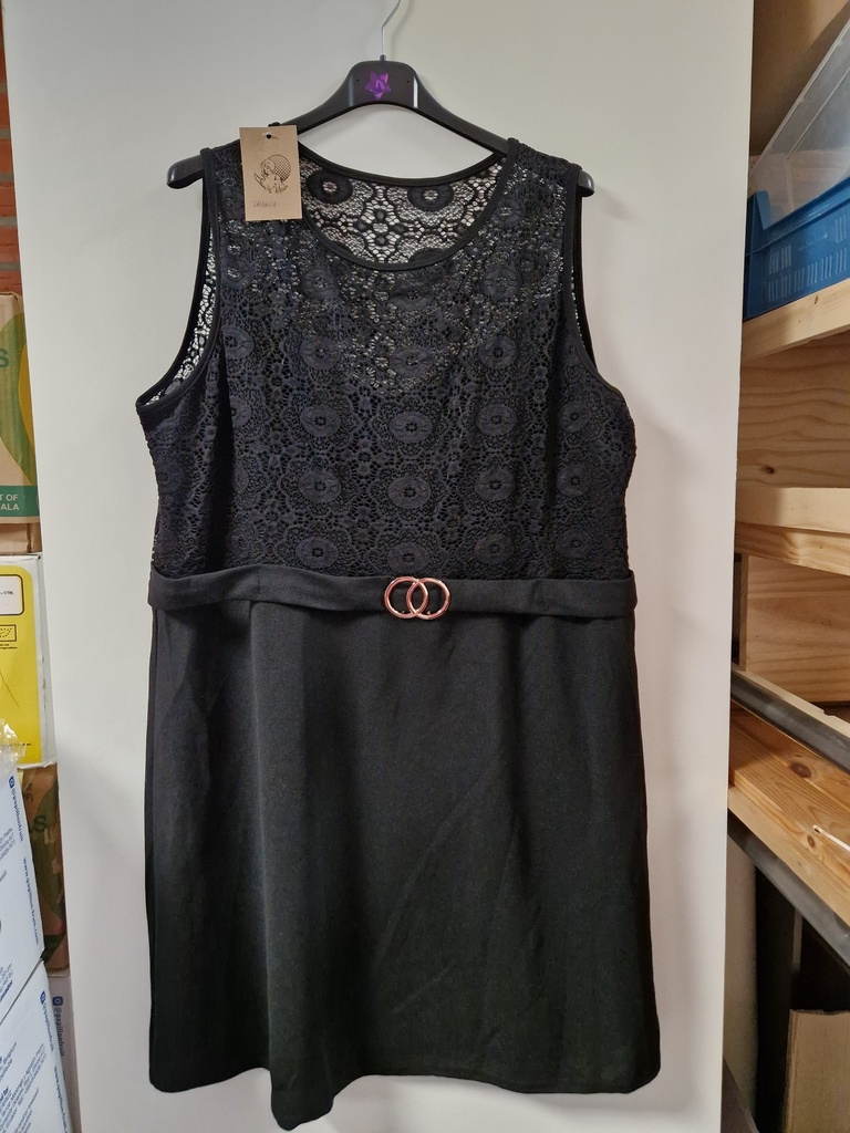 Robe Shanea noire broderie