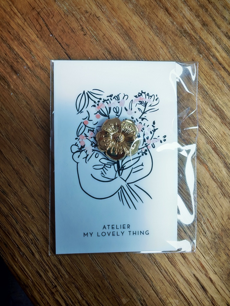 Pin's bouton d'or 
