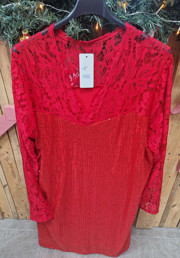 Robe "Taylor" rouge