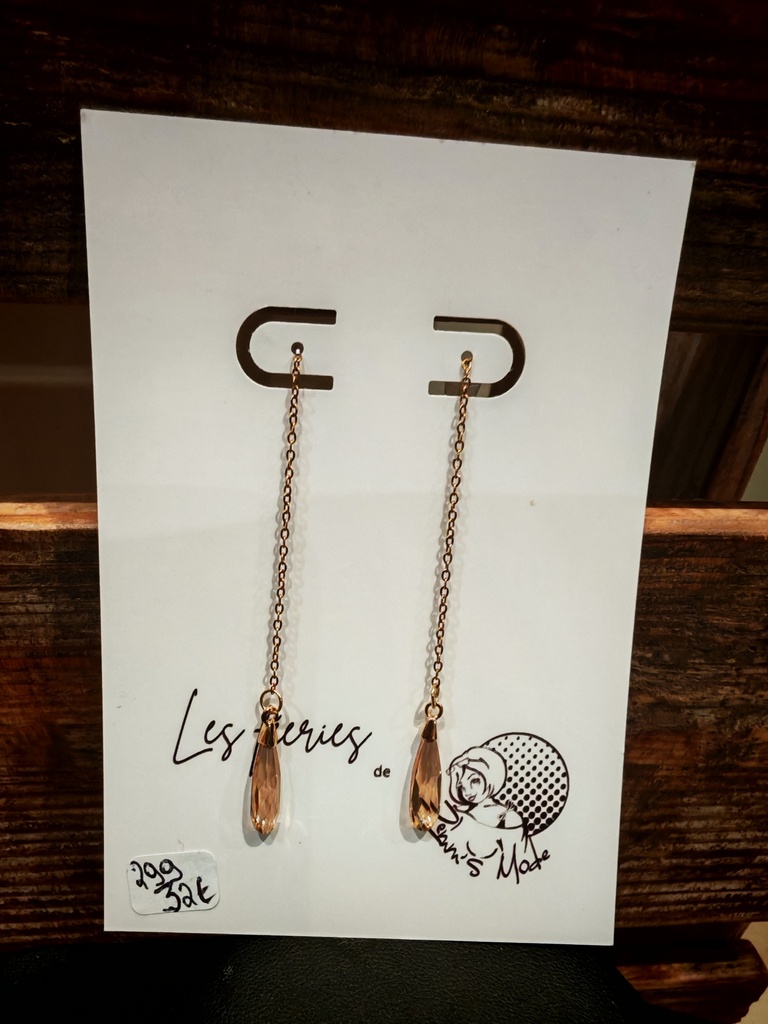 B.O. chaine dorée prismatic PureCrystal Golden Shadow/doré (Fééries)