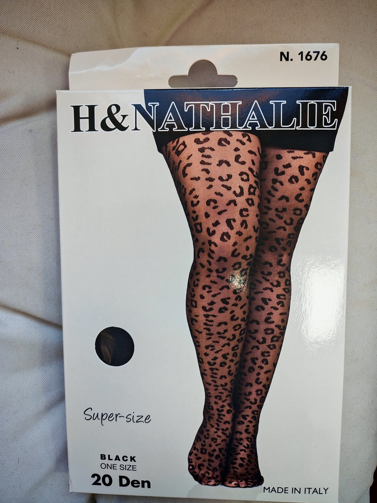 Bas collant noir Leopard (1676) 