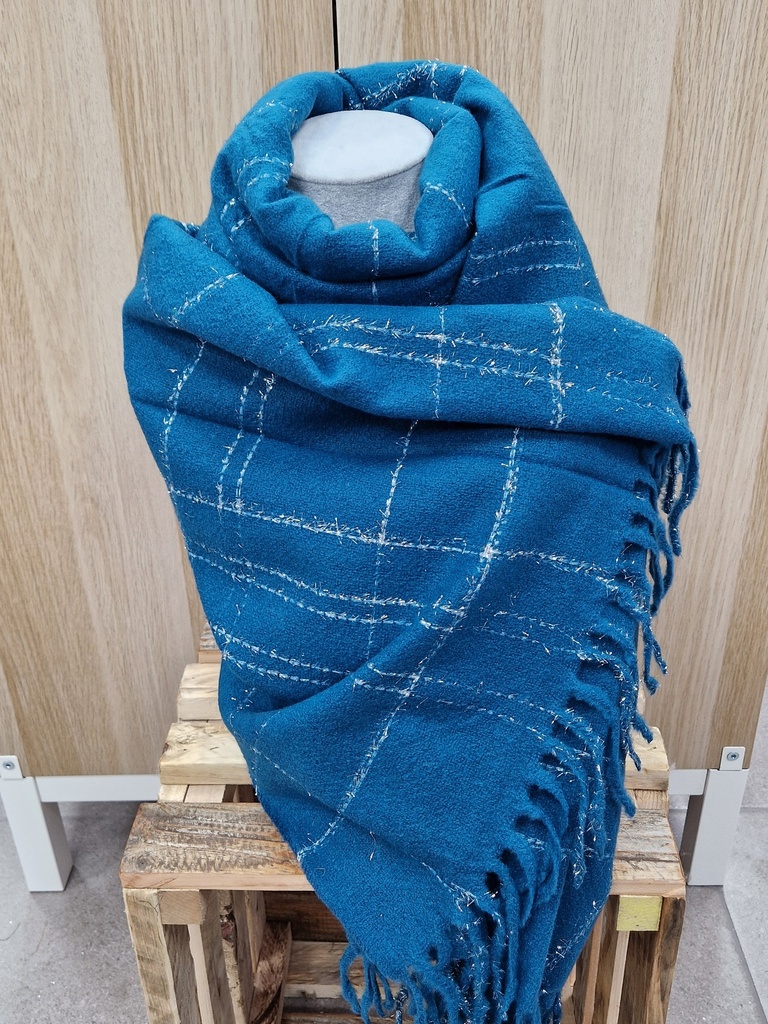 Echarpe "Philo" bleu canard