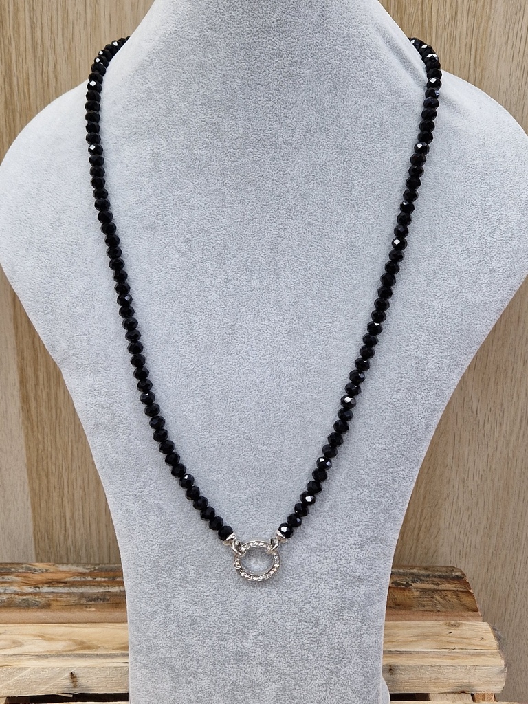 Collier "Broches" Noir