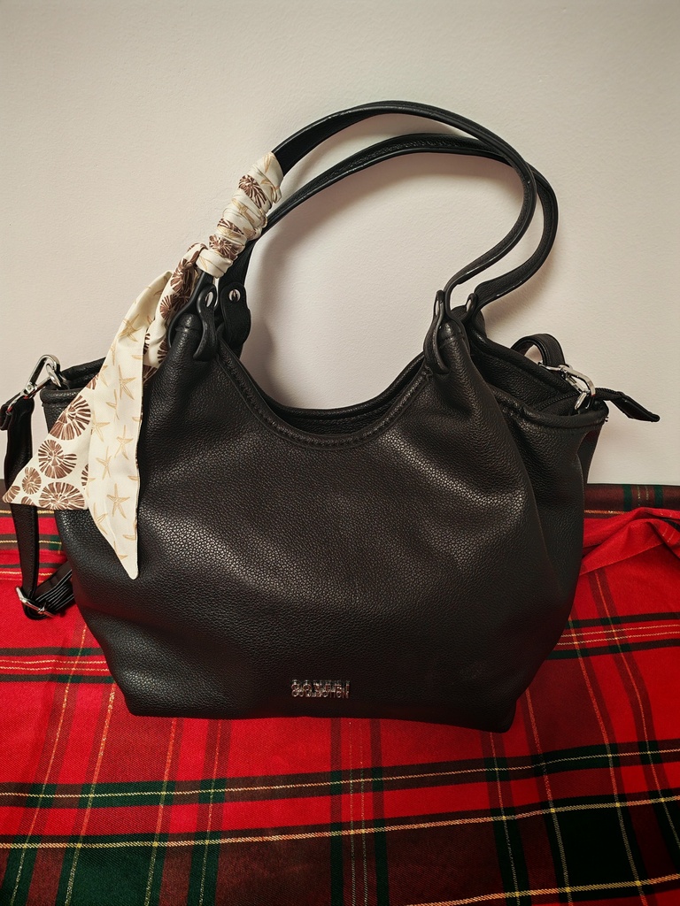 Sac "Grâce" avec foulard noir