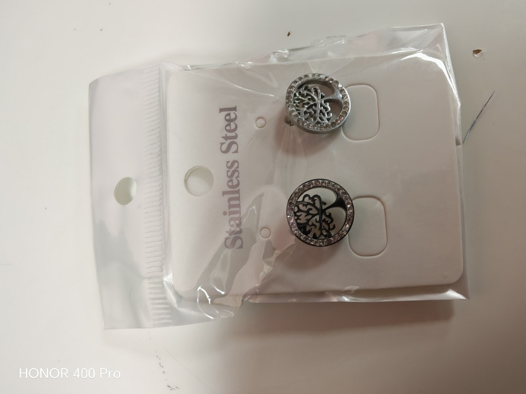 BO argentées arbre de vie